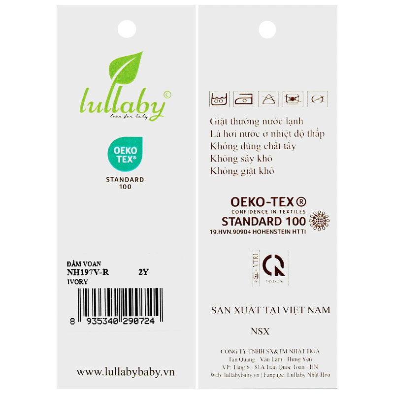 Đầm bé gái Lullaby NH197V-R màu hồng 19