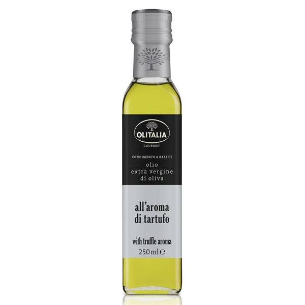 Dầu oliu hương nấm truffle OLITALIA Extra Virgin ăn dặm cho bé chai 250 ml