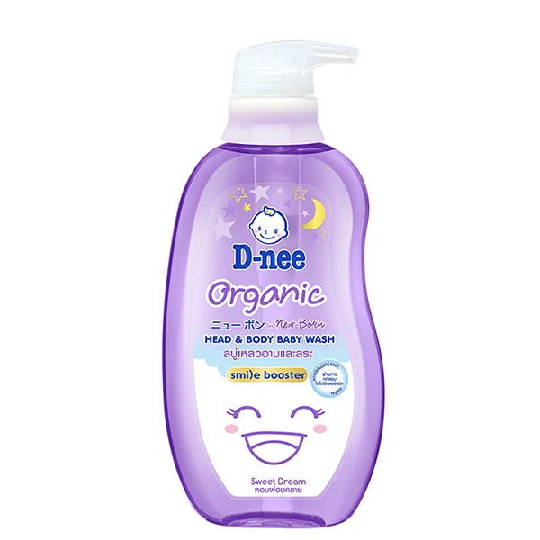 Dầu tắm & gội 2in1 cho bé D-nee Organic Sweet Dream - Giao bao bì ngẫu nhiên