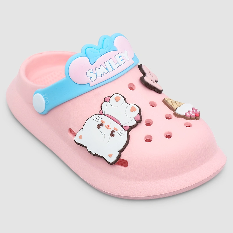 Dép sục cho bé gái HappyTime 2268-77 màu hồng 2