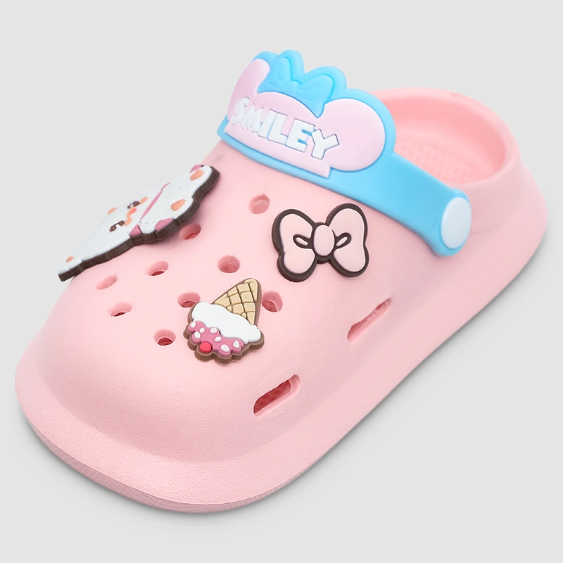 Dép sục cho bé gái HappyTime 2268-77 màu trắng 12