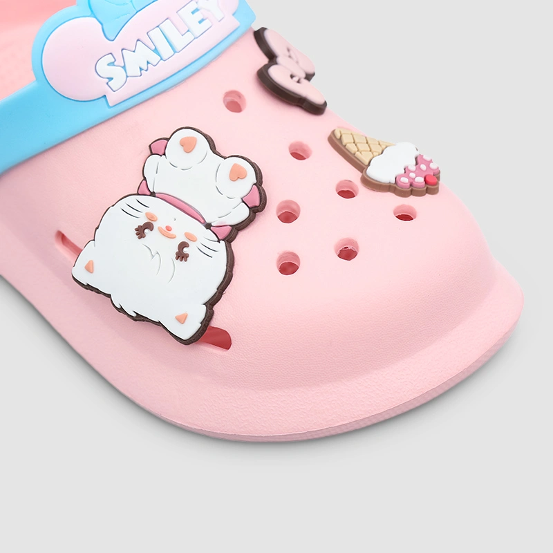 Dép sục cho bé gái HappyTime 2268-77 màu trắng 14