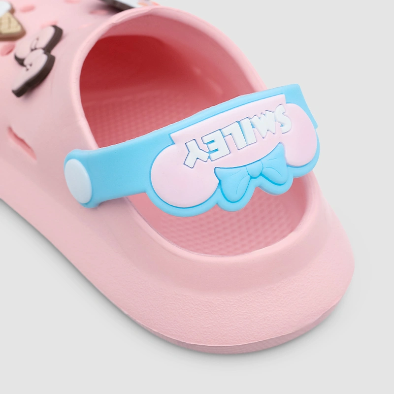 Dép sục cho bé gái HappyTime 2268-77 màu trắng 15