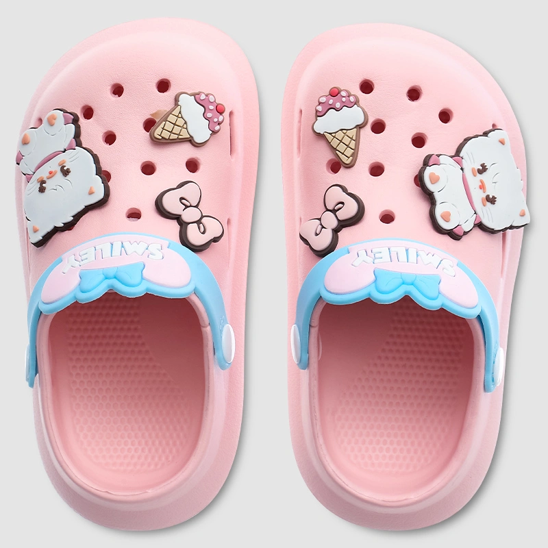 Dép sục cho bé gái HappyTime 2268-77 màu trắng 16