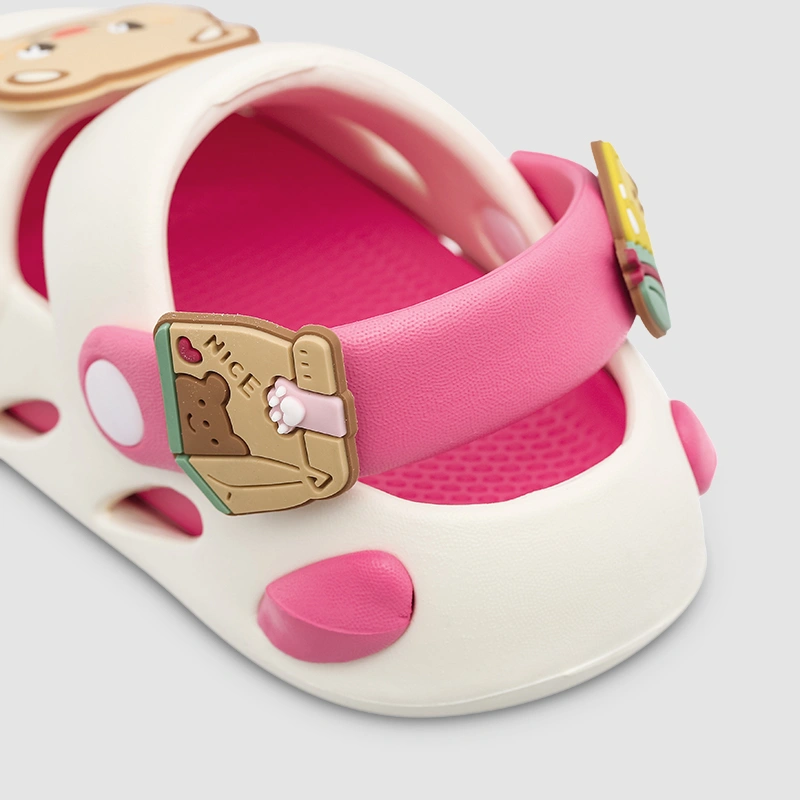 Dép sục cho bé HappyTime E2501-10 màu hồng - vàng 15