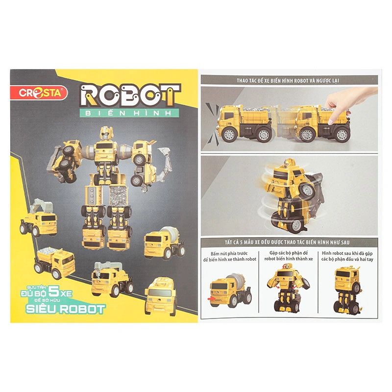 Đồ chơi robot biến hình xe bồn CRESTA DK81363 13