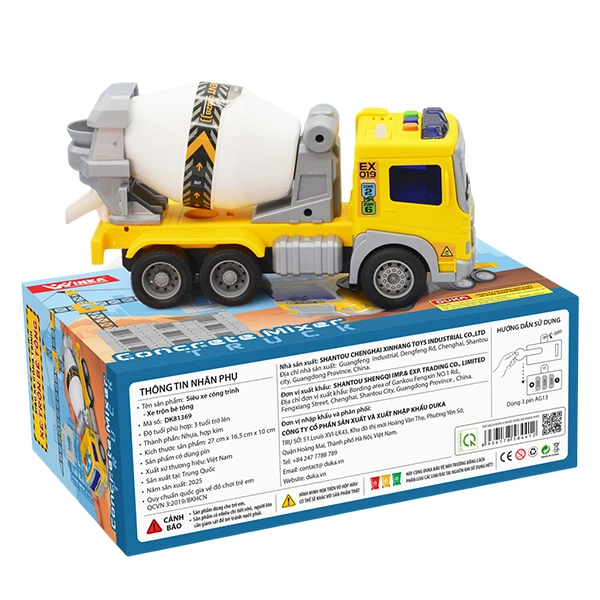Đồ chơi siêu xe công trình - xe trộn bê tông WINKA DK81369 1