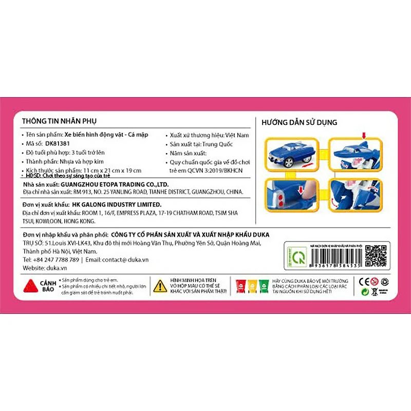 Đồ chơi xe biến hình chim ưng WINKA DK81378 16