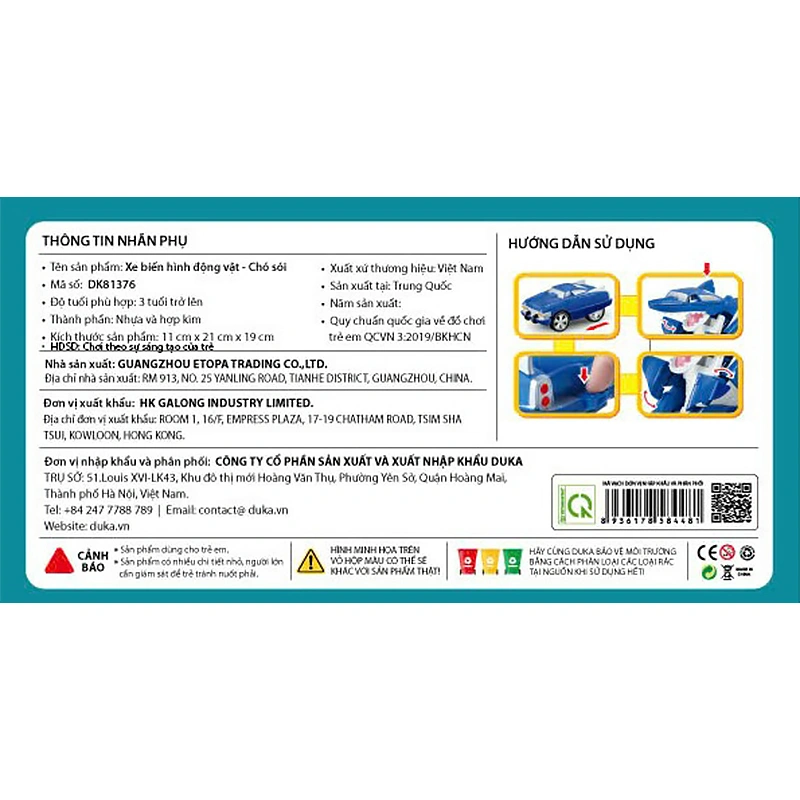 Đồ chơi xe biến hình chim ưng WINKA DK81378 7