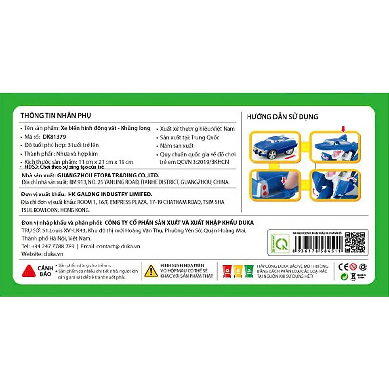 Đồ chơi xe biến hình chim ưng WINKA DK81378 10