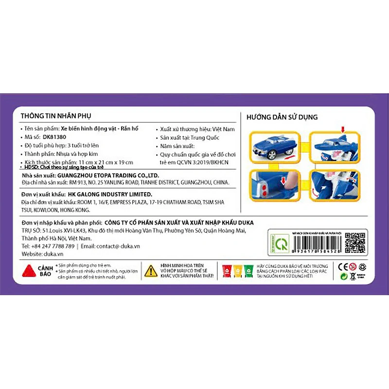 Đồ chơi xe biến hình chim ưng WINKA DK81378 13