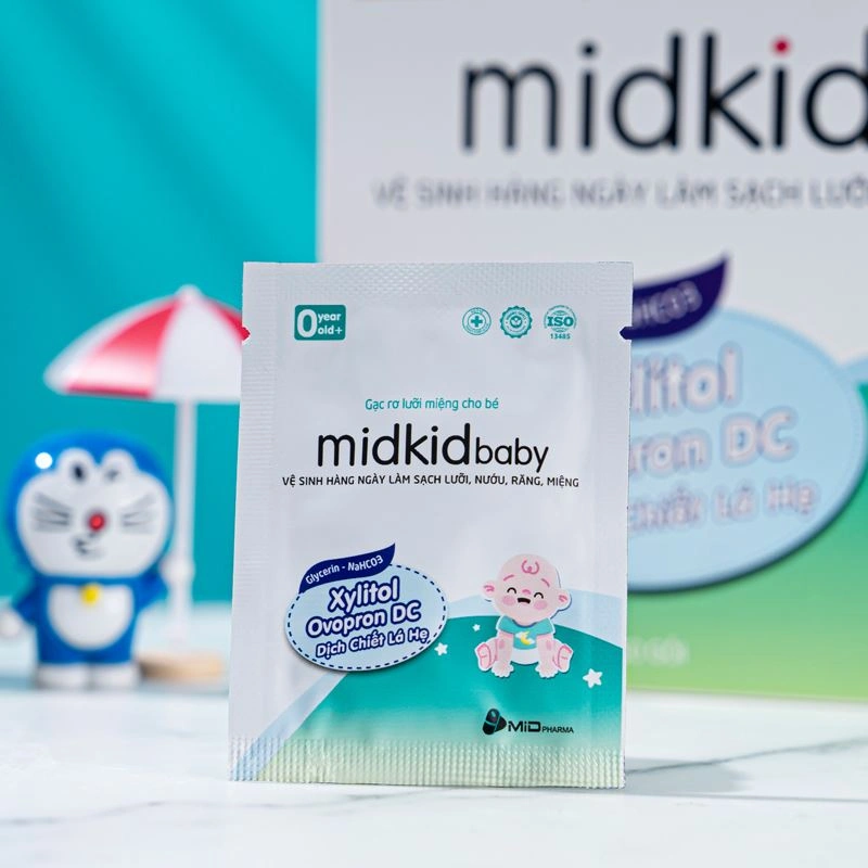 Gạc răng miệng Midkid Baby hộp 15 gói (từ 0 tháng) 5