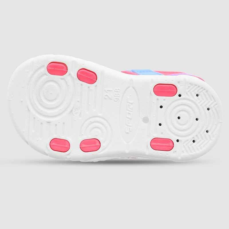 Giày sandal cho bé gái HappyTime SD003 màu hồng - xanh dương 4