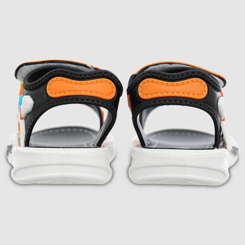 Giày sandal cho bé trai HappyTime DS004 màu cam - đen 9