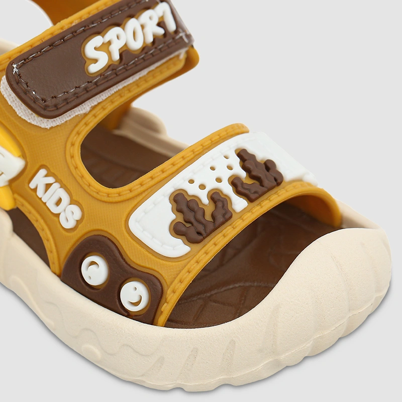 Giày sandal cho bé trai HappyTime SD002 màu vàng - nâu 5