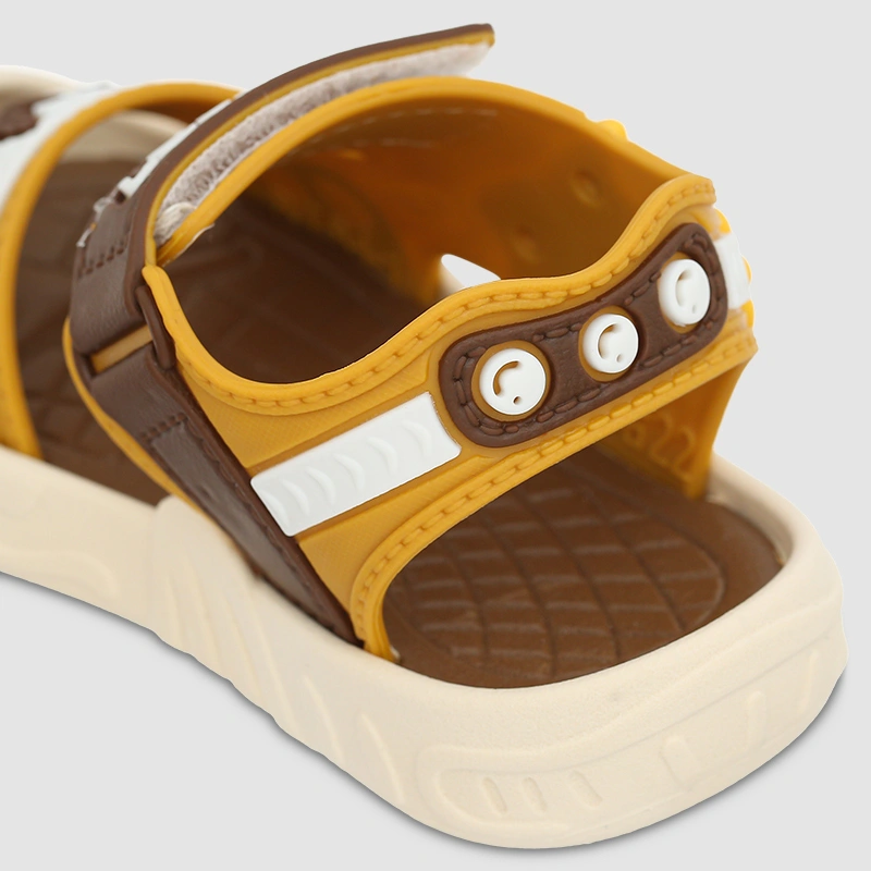 Giày sandal cho bé trai HappyTime SD002 màu vàng - nâu 6
