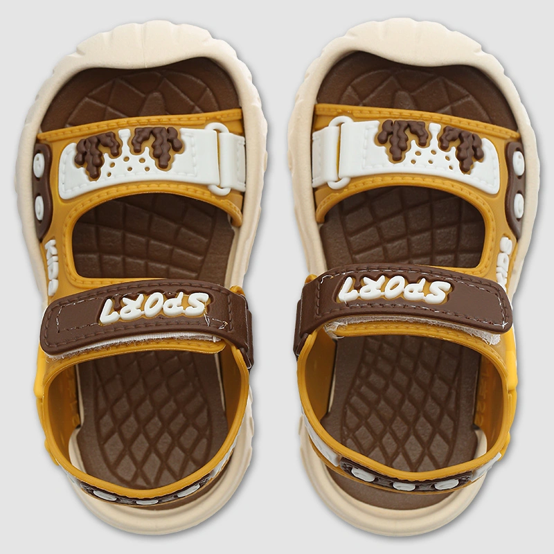 Giày sandal cho bé trai HappyTime SD002 màu vàng - nâu 8