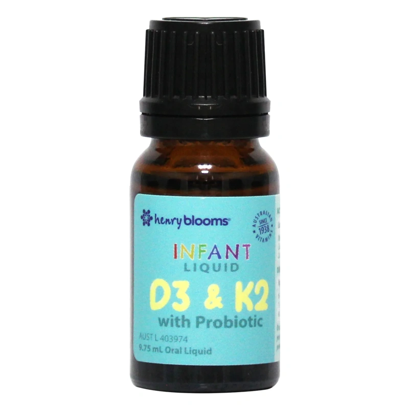 Henry Blooms D3K2 With Probiotic hỗ trợ xương, răng chắc khỏe, 9.75 ml dạng nhỏ giọt (từ 6 tháng) 4
