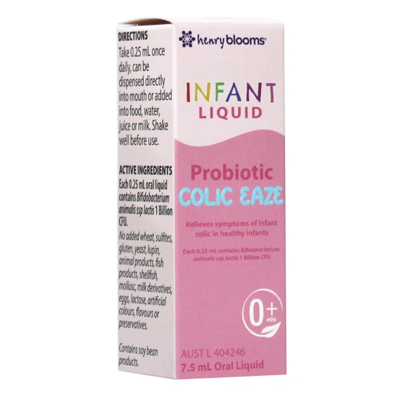 Henry Blooms Infant Liquid Probiotic Colic Eaze bổ sung lợi khuẩn cải thiện tiêu hóa, 7.5 ml dạng nhỏ giọt (từ 0 tháng) 2