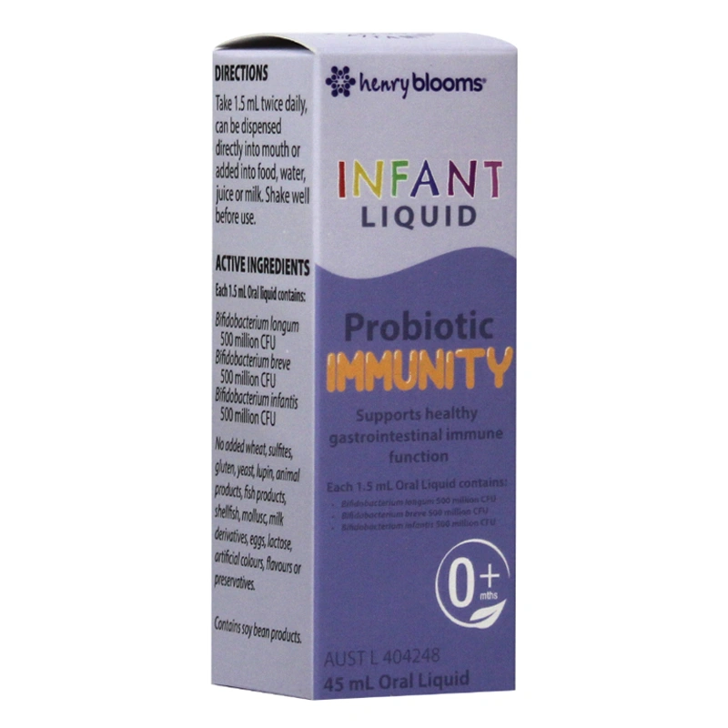 Henry Blooms Infant Liquid Probiotic Immunity bổ sung lợi khuẩn, 45 ml dạng nhỏ giọt (từ 0 tháng) 2