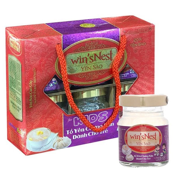 Hộp 6 hũ nước yến sào Win'sNest Kids 70 ml