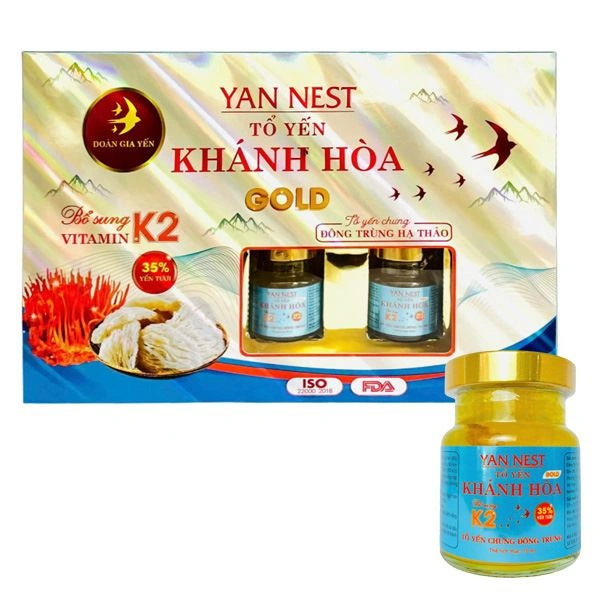 Hộp 6 hũ tổ yến chưng đông trùng hạ thảo Yan Nest 70 ml