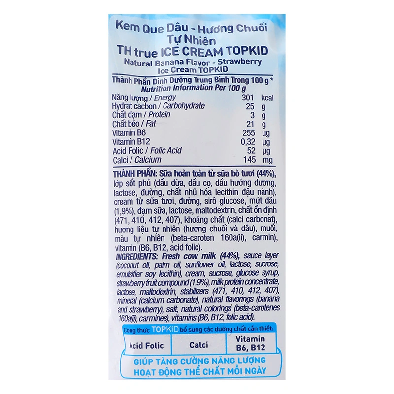 Kem que socola, phomat TH true ICE CREAM TOPKID 46g (từ 2 tuổi) 10