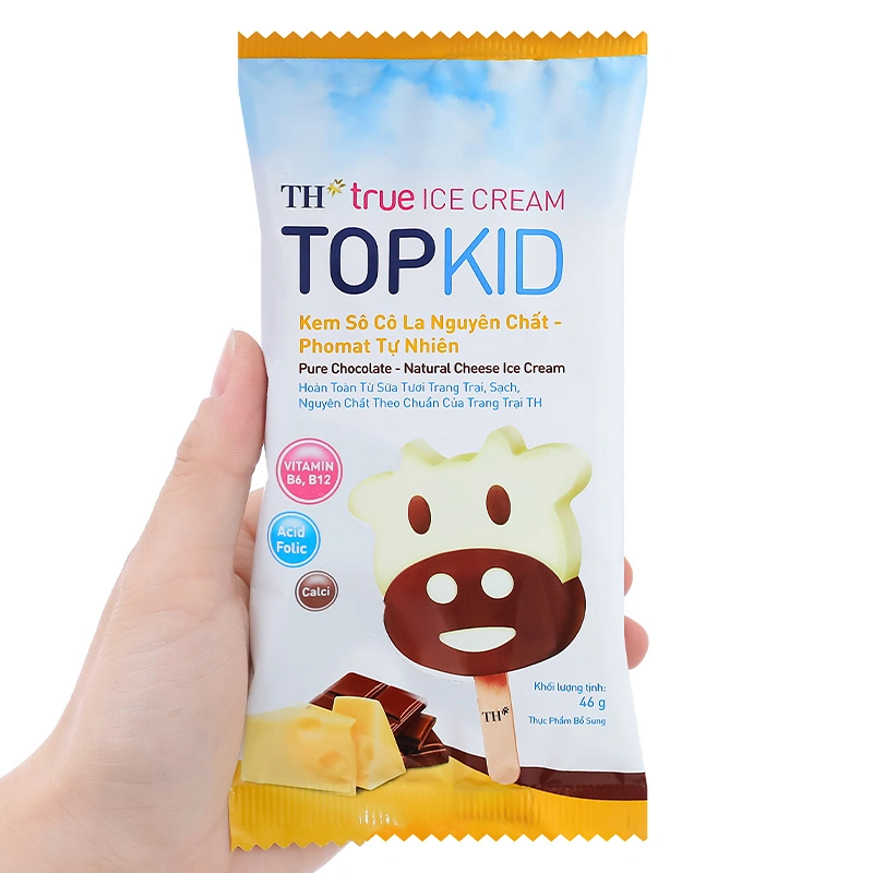 Kem que socola, phomat TH true ICE CREAM TOPKID 46g (từ 2 tuổi) 3