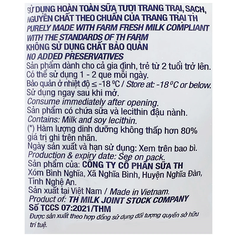 Kem que socola, vani TH true ICE CREAM TOPKID 46g (từ 2 tuổi) 6