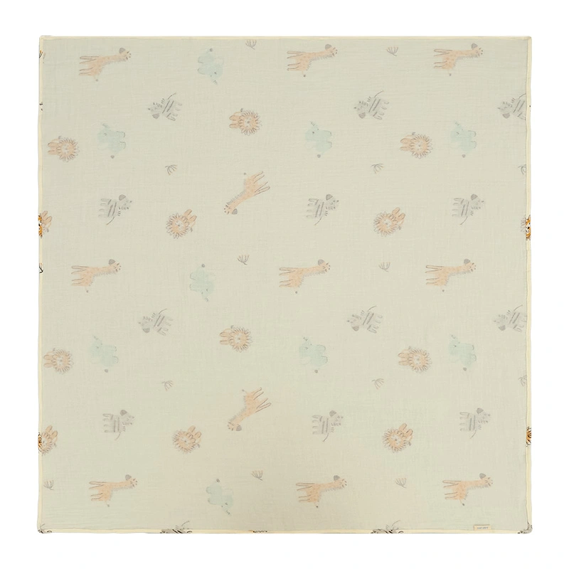 Khăn tắm cotton TOP KIDS 2 lớp 90x90 cm - Màu ngẫu nhiên 4