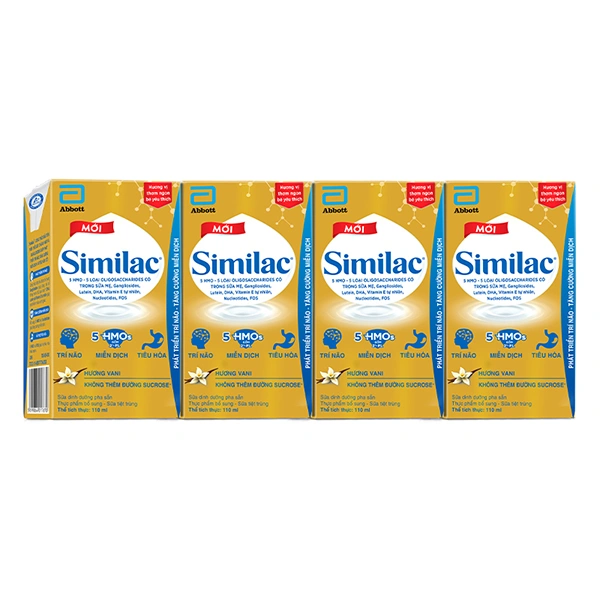 Lốc 4 hộp sữa pha sẵn Similac hương vani 110 ml (từ 1 tuổi) 1