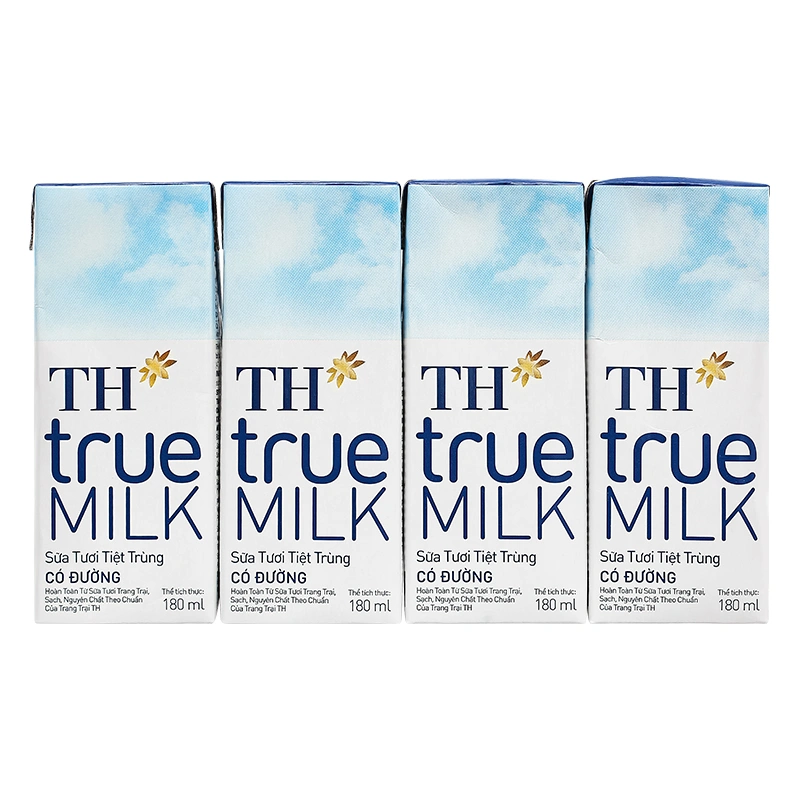 Lốc 4 hộp sữa tươi tiệt trùng TH true MILK có đường 180 ml (từ 1 tuổi) 3