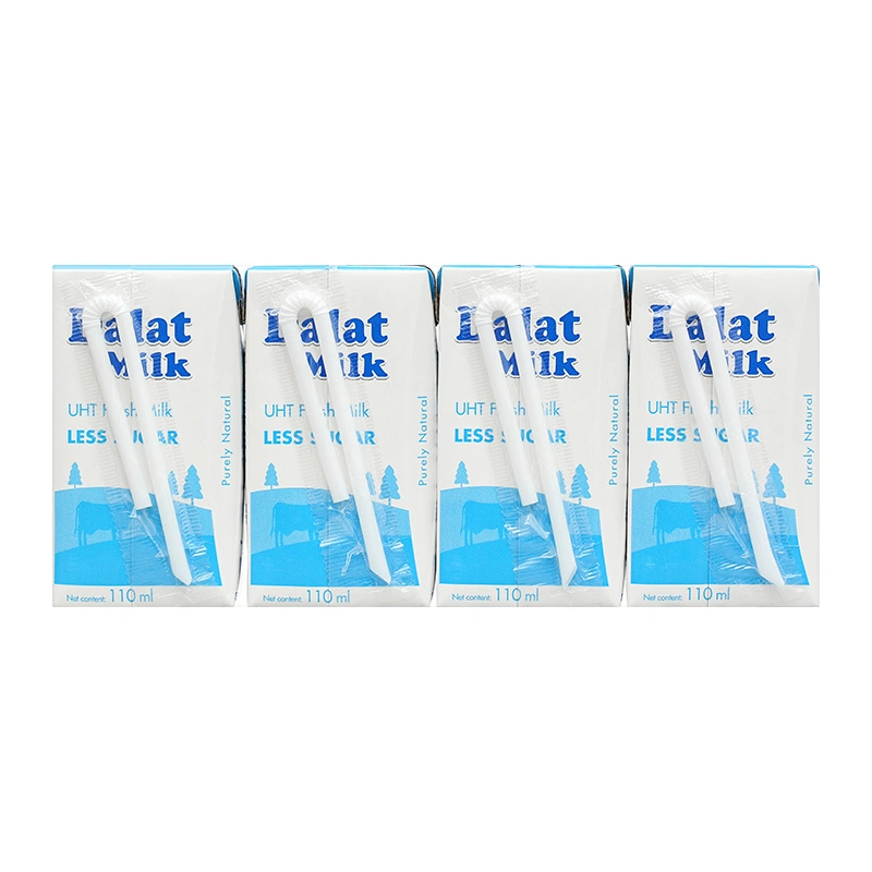 Lốc 4 hộp sữa tươi tiệt trùng Dalat Milk ít đường 110 ml (từ 1 tuổi) 4