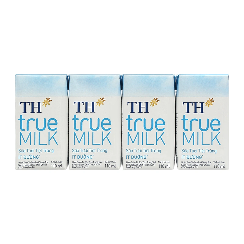 Thùng 48 hộp sữa tươi tiệt trùng TH true MILK ít đường 110 ml (từ 1 tuổi) 15