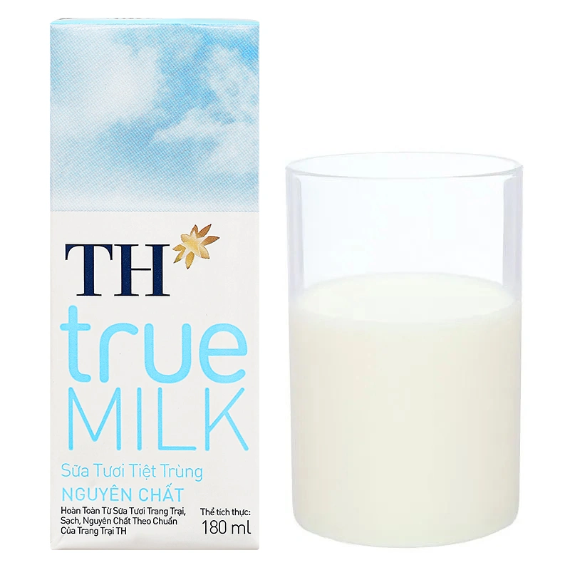 Thùng 48 hộp sữa tươi tiệt trùng TH true MILK không đường 180 ml (từ 1 tuổi) 22