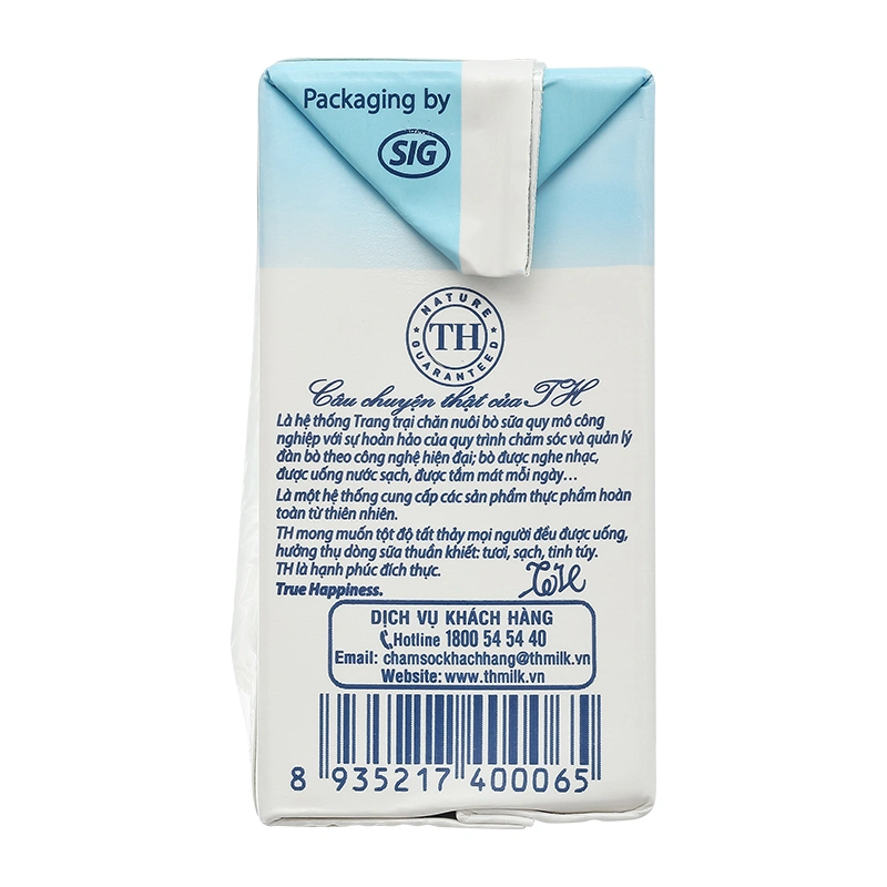 Lốc 4 hộp sữa tươi tiệt trùng TH true MILK không đường 110 ml (từ 1 tuổi) 8