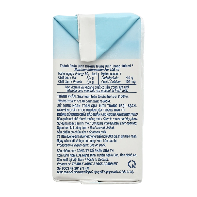 Lốc 4 hộp sữa tươi tiệt trùng TH true MILK không đường 110 ml (từ 1 tuổi) 9