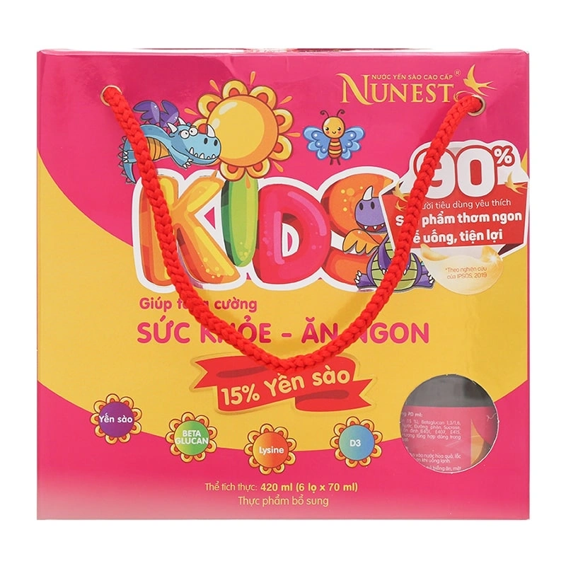 Nước yến sào Nunest Kids 70 ml (từ 6 tháng) 13