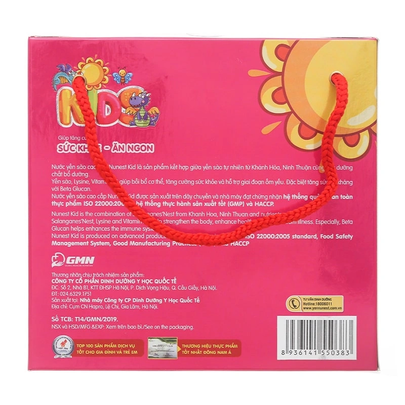 Nước yến sào Nunest Kids 70 ml (từ 6 tháng) 14