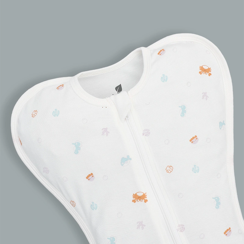 Nhộng chũn có khóa in cua cá Lullaby NH355N 1 - 3 tháng màu trắng 3