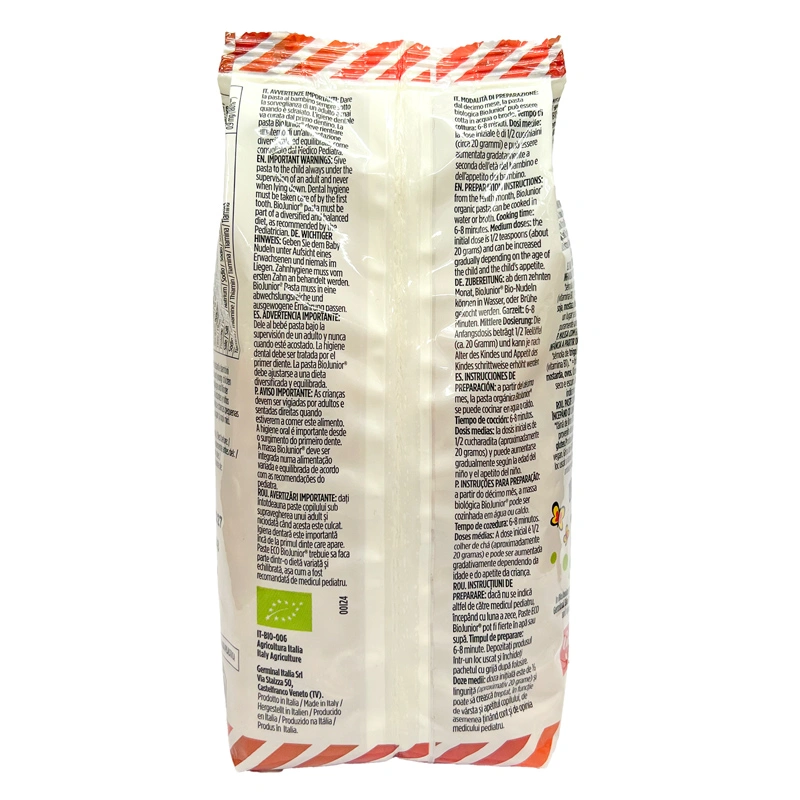 Nui ăn dặm hữu cơ đậu Hà Lan BioJunior 200g (từ 10 tháng) 6