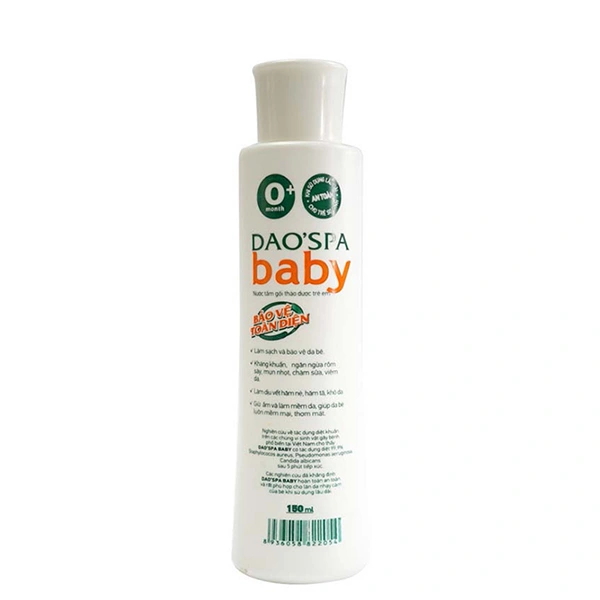 Nước tắm & gội 2in1 cho bé DK Pharma Dao'Spa Baby chiết xuất thảo dược 150 ml (mọi độ tuổi) 1
