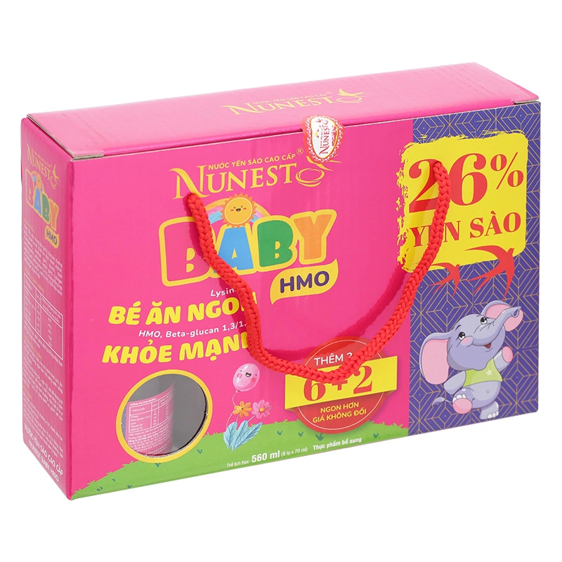 Hộp 8 hũ nước yến sào Nunest Baby 70 ml (từ 2 tuổi) 2