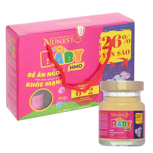 Hộp 8 hũ nước yến sào Nunest Baby 70 ml (từ 2 tuổi) 1
