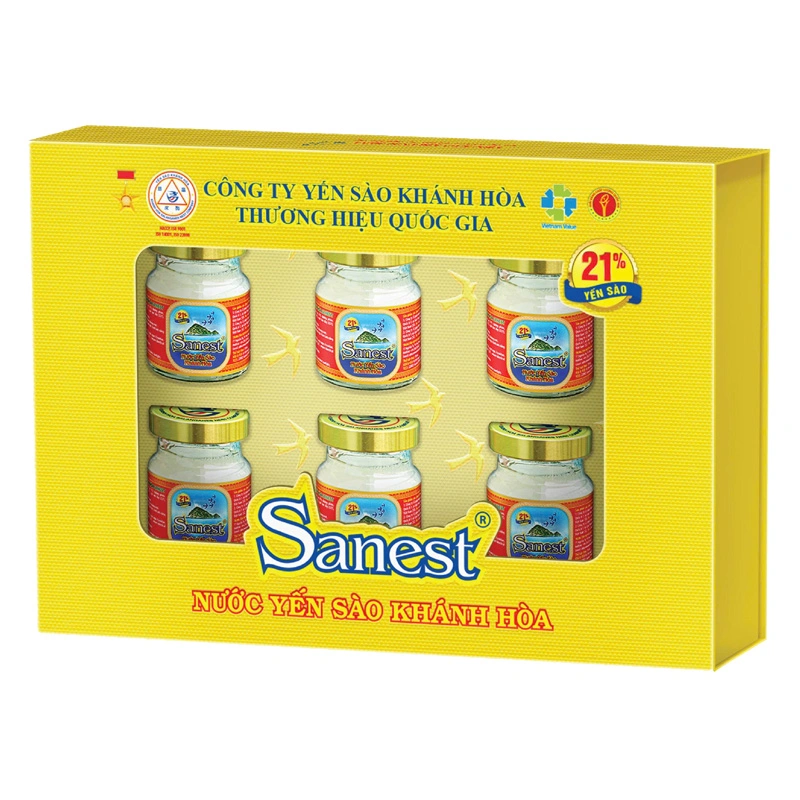 Hộp 6 hũ nước yến sào Khánh Hòa Sanest 70 ml (từ 3 tuổi) 2
