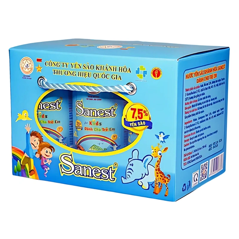 Hộp 6 lon nước yến sào Khánh Hòa Sanest Kids 190 ml (từ 1 tuổi) 2