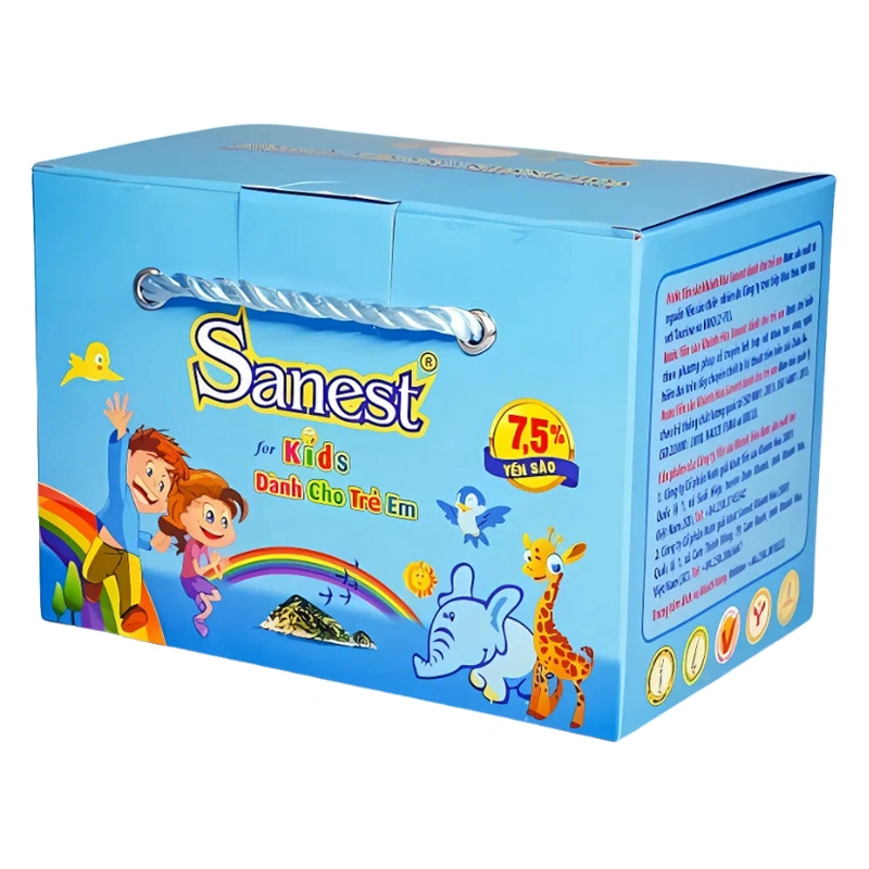Hộp 6 lon nước yến sào Khánh Hòa Sanest Kids 190 ml (từ 1 tuổi) 4