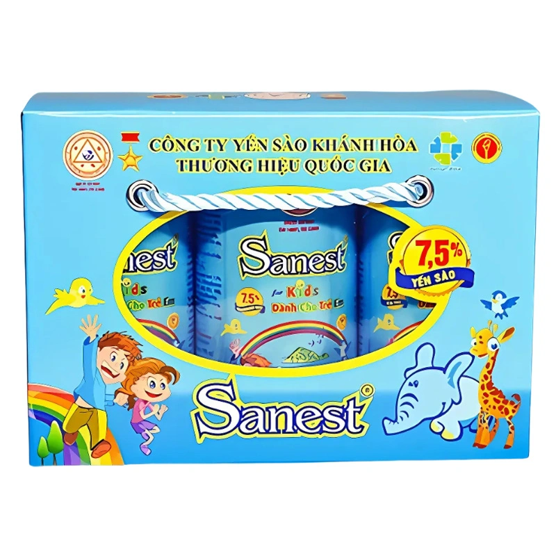 Hộp 6 lon nước yến sào Khánh Hòa Sanest Kids 190 ml (từ 1 tuổi) 5