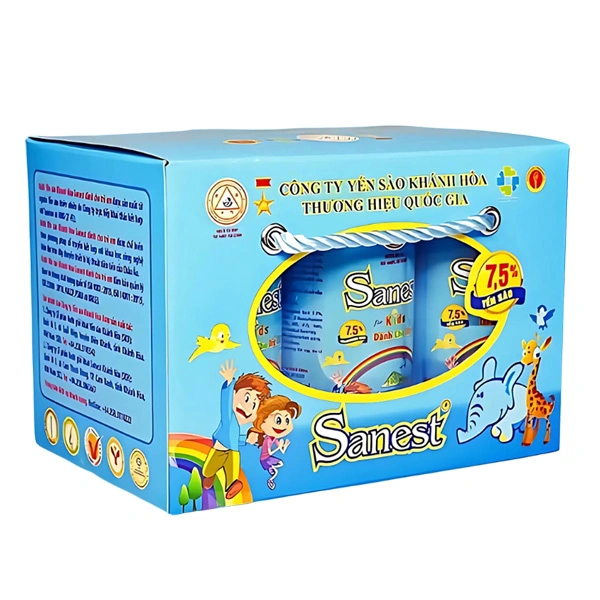 Hộp 6 lon nước yến sào Khánh Hòa Sanest Kids 190 ml (từ 1 tuổi) 1