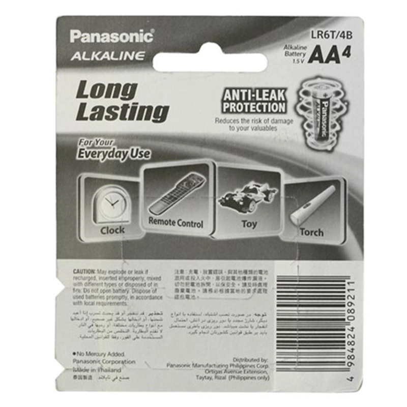 Pin AA 4 viên Panasonic Alkaline LR6T/4B-V 2